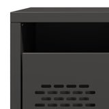 Bedside Cabinets 2 pcs Black 35x39x43.5 cm Steel 851245