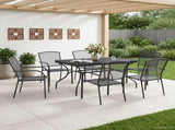 Garden Dining Set 7 pcs Anthracite 212 x 90 x 76 cm 3429140