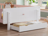 Wooden bed, Rabbit-Shaped Bed Frame, 3ft single bed 90190cm, Storage bed, Sturdy bed slats,With a N604P499973P