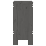 Bar Stools 2 pcs Grey 40x36x75 cm Solid Wood Pine 825347