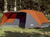 Camping Tent with Porch 4-Person Orange Waterproof 94417