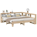 Bookcase Bed without Mattress 180x200cm Solid Wood Pine 3324529