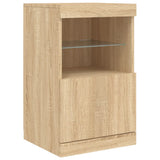 Sideboard with LED Lights Sonoma Oak 164x37x67 cm 3209053