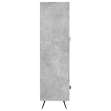 Highboard Concrete Grey 69.5x31x115 cm Engineered Wood 828272