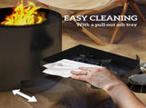 Metal Wood- Pit with Fire Poker - Black T3398P377727