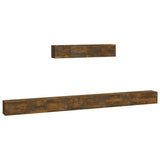 4 Piece TV Cabinet Set Smoked Oak Engineered Wood 3114611