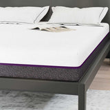 Mattress White and Grey 140 x 200 cm Memory Foam 4106330