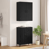 Highboard Black Oak 69.5 x 34 x 180 cm Engineered Wood 3403588