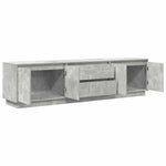 ZNTS TV Cabinet with LED Lights Concrete Grey 193.5x41x50 cm 3328438