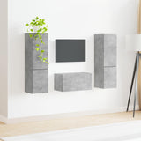 TV Cabinet Set 5 pcs Concrete Grey Engineered Wood 3409099
