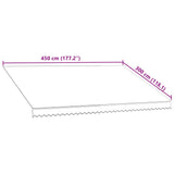 Awning Orange and brown Polyester with PU coating 450x300 cm 145725
