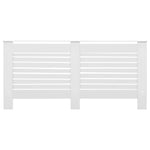 ZNTS Radiator Covers 2 pcs White 172x19x81.5 cm MDF 3051376