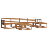 Outdoor Sofa Set 6 pcs Natural Solid Acacia Wood 3367482