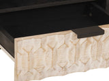 Coffee Table with Drawer White 80 x 54 x 40 cm Solid Mango Wood 4017877