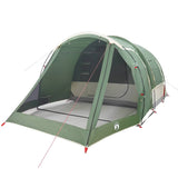 Camping Tent Tunnel 4-Person Green Waterproof 94743