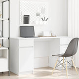 Desk with Drawer White 140 x 49 x 76 cm Engineered wood 3328507