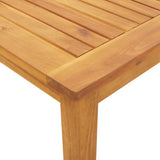 5 Piece Garden Dining Set 140x80x74 cm Solid Wood Acacia 3295257