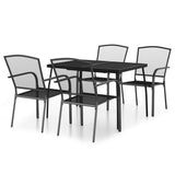Garden Dining Set Anthracite Steel 3187970