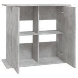 Aquarium Stand Concrete Grey 81x36x73 cm Engineered Wood 833603