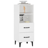 Sideboard White 34.5x34x90 cm Engineered Wood 812366