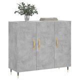 Sideboard Concrete Grey 90x34x80 cm Engineered Wood 828088