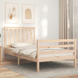 Bed Frame without Mattress 100x200 cm Solid Wood 3194236