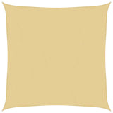 Sun Shade Sail Sand 7x7 m 100% Polyester Oxford 4000416