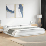 Bed Frame without Mattress White 180x200 cm Super King 3281168