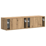 TV Wall Cabinet 2 pcs Artisian Oak 60 x 31 x 29.5 cm 892208