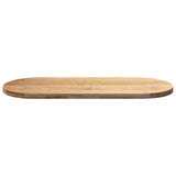 Table Top 140x60x4 cm Solid Wood Oak Oval 4009068