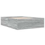 Bed Frame without Mattress Grey Sonoma 140x190 cm 3280942