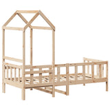 Day Bed with Roof without Mattress 90x200 cm Solid Wood 3282210