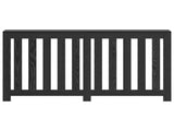 Radiator Cover Black Oak 149 x 20 x 82 cm Engineered Wood 869225