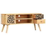 TV Cabinet 100x30x45 cm Solid Mango Wood 247999