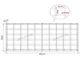 Gabion with 5 mm Wire and 10x10 cm Mesh 100x10x50 cm 3464900