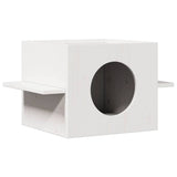 Cat House White 51x35x30 cm Solid Wood Pine 859305