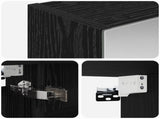 Bathroom Mirror Cabinet with Shelf Black Oak 50 x 14.5 x 70 cm 889048