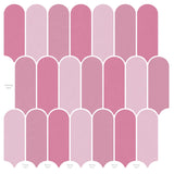 Feather Tile 50 pcs Pink 30 x 30 cm Polyurethane and PET 42046212