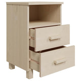 Bedside Cabinets"HAMAR"2 pcs Honey Brown 40x35x62 cm Solid Wood 340416