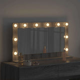 Vanity Mirror Rectangular Grey Sonoma 80 x 45 x 18 cm 868322