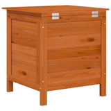 Garden Storage Box Brown 50x49x56,5 cm Solid Wood Fir 364751