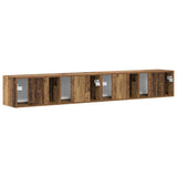 TV Wall Cabinet Wall-mounted 2 pcs Old Wood 98 x 31 x 29.5 cm 892246
