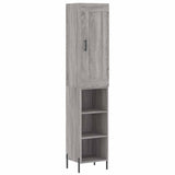 Highboard Grey Sonoma 34,5x34x180 cm Engineered Wood 3200335