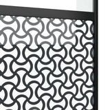 Glass Door Fretwork Black 90 x 2 x 205 cm Aluminium 42012458
