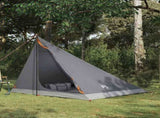 Backpacking Tent Grey and Orange 4-Person 42018561