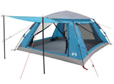 Instant Tent with Rainfly 3-Person Quick-Release with Roof Blue 42008400