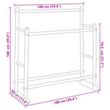Clothes Rack 100x30x100 cm Bamboo 368042