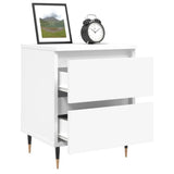 Bedside Cabinet White 40x35x50 cm Engineered Wood 826860