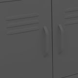 336267 Storage Cabinet Anthracite 60x35x56 cm Steel