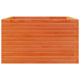 Garden Planter Wax Brown 80x80x45.5 cm Solid Wood Pine 847260
